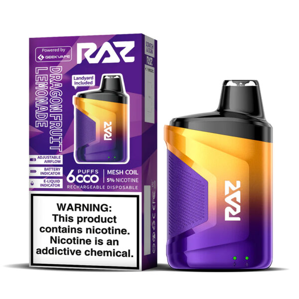 RAZ CA6000 Disposable Dragon Fruit Lemonade