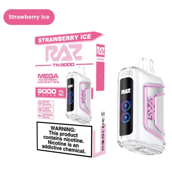 Strawberry Ice RAZ TN9000 Disposable