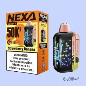 Strawberry Banana Nexa Ultra II 50K Puffs Disposable Vape