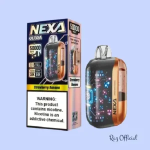Strawberry Banana Smooth Nexa Ultra 50000 Vape - 5% Nic