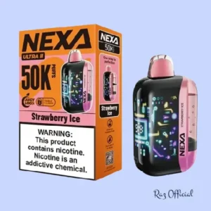 Strawberry Ice Nexa Ultra II 50K Puffs Disposable Vape